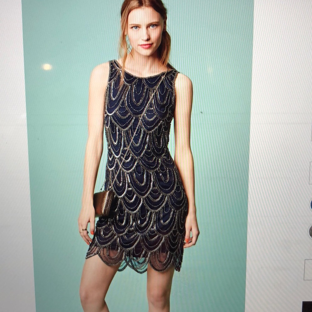 Gatsby inspired Pizarro Nights Beaded evening gown